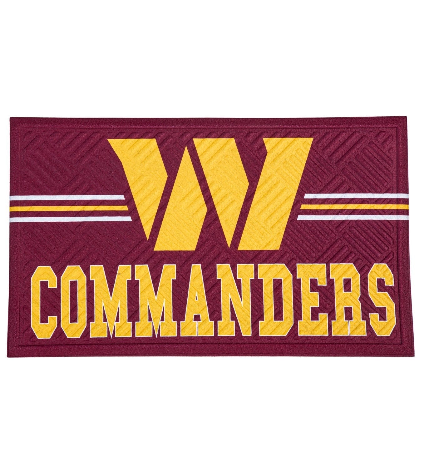 Washington Commanders Embossed Mat Cross Hatch