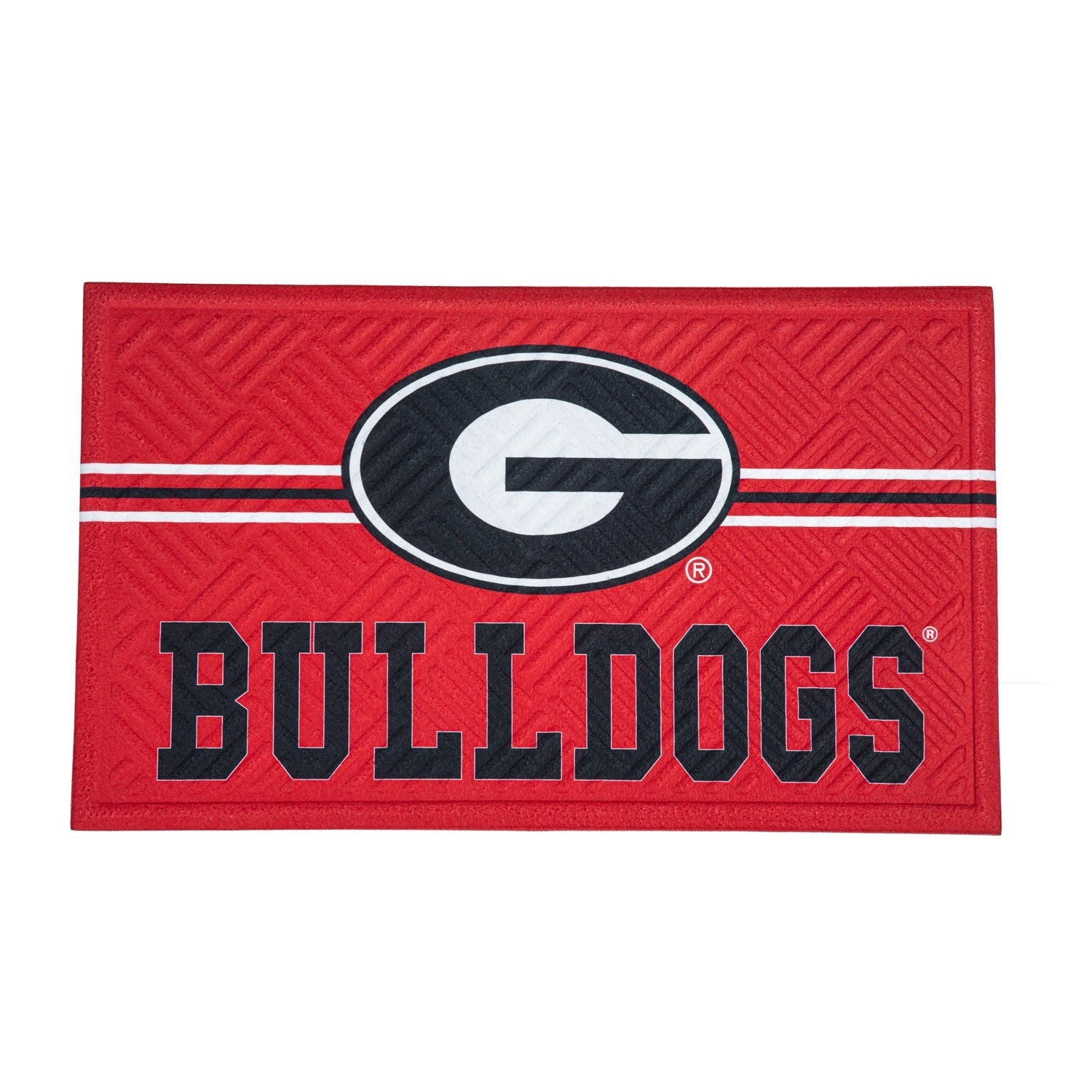 Georgia Bulldogs Embossed Mat Cross Hatch