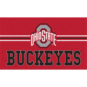 Ohio State Buckeyes Embossed Mat Cross Hatch