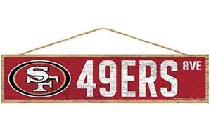 San Francisco 49ers Avenue Rope Signs 4x17