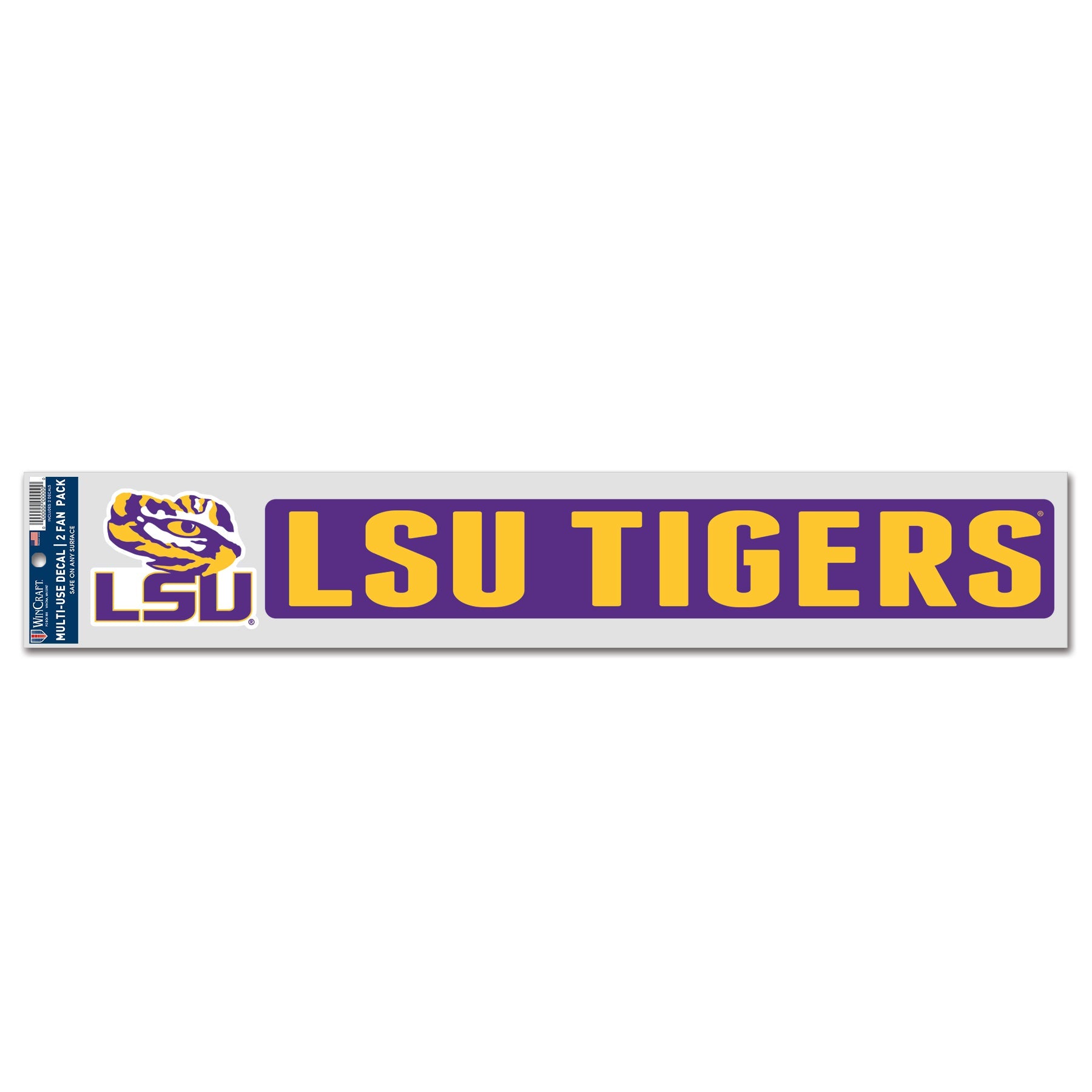 LSU Tigers Sports Decal Multi Used 2 Fan Pack