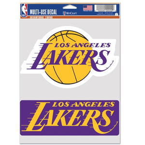 Los Angeles Lakers Sports Multi Used Decal 2 Fan Pack