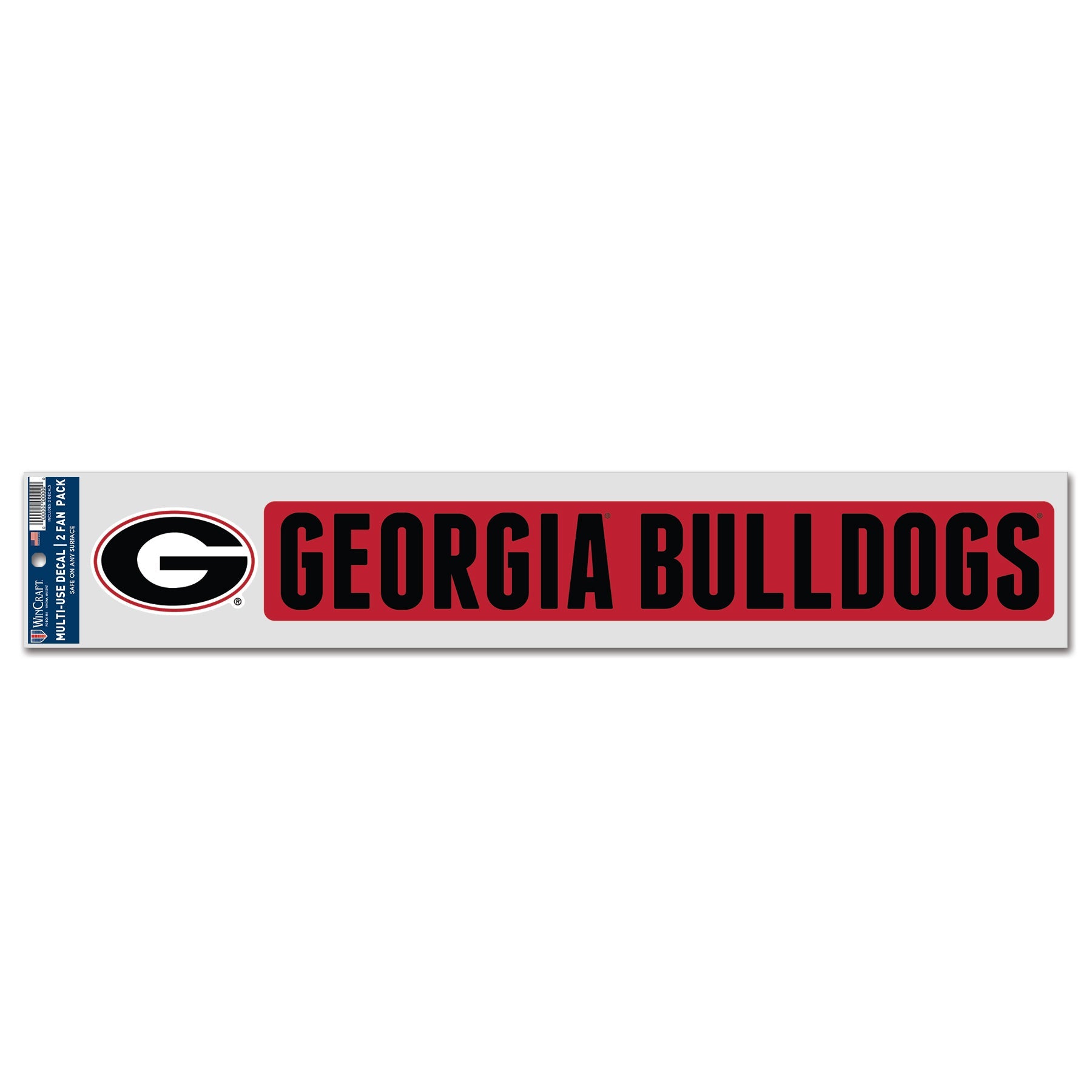 Georgia Bulldogs Sports Decal Multi Used 2 Fan Pack