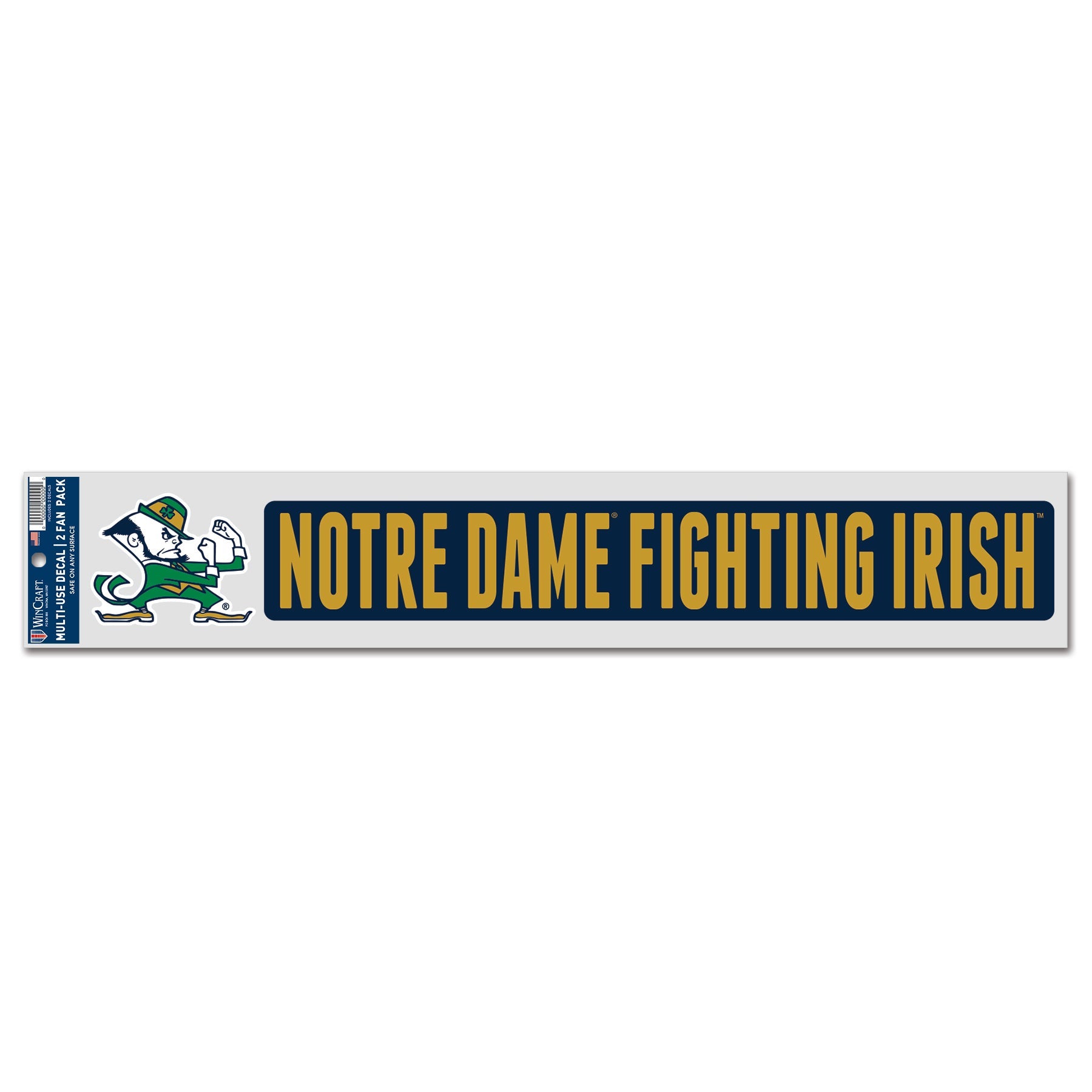 Notre Dame Fighting Irish Sports Decal Multi Used 2 Fan Pack