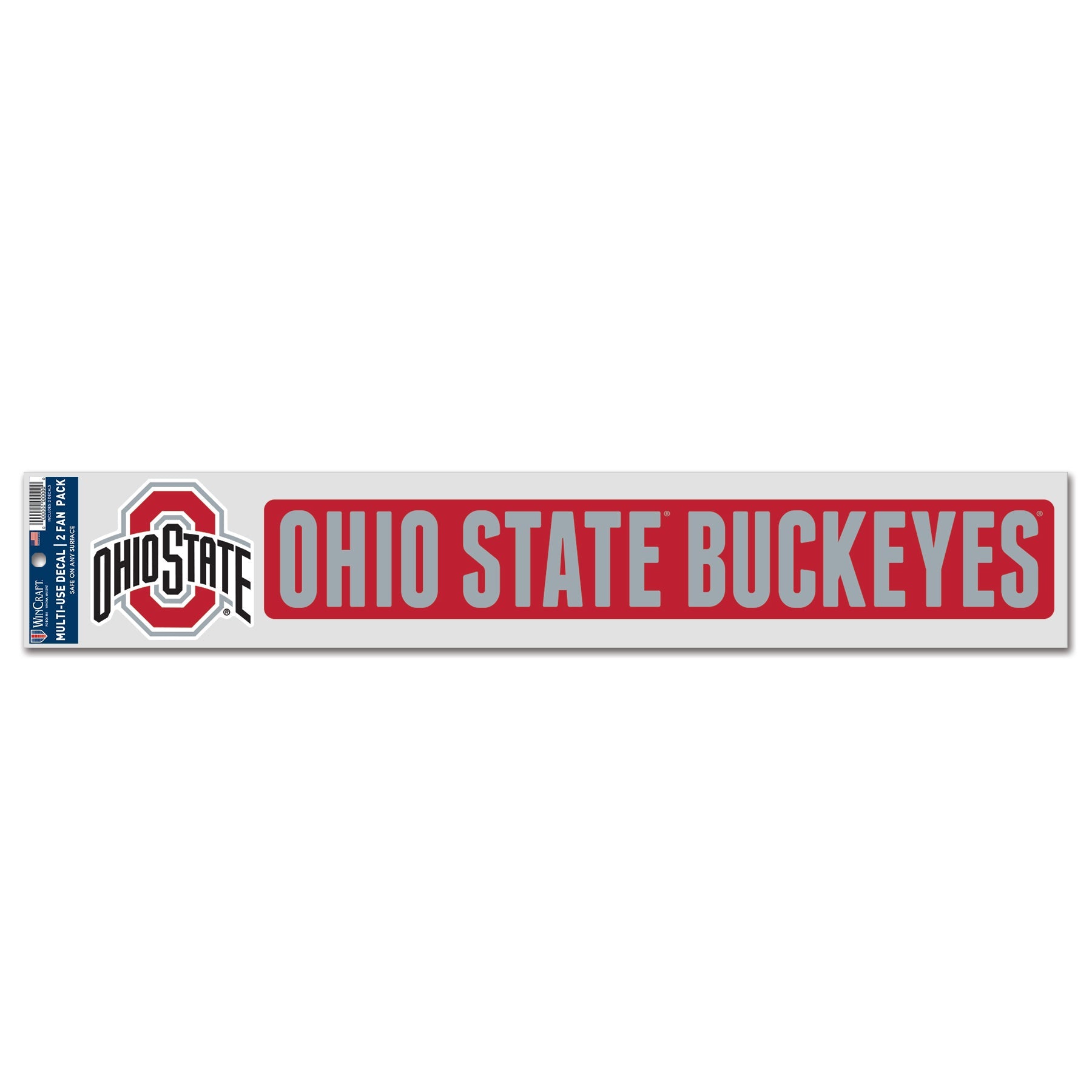Ohio State Buckeyes Sports Decal Multi Used 2 Fan Pack