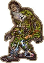 Bigfoot Coll Shaped Embossed Metal Signs