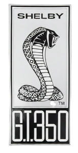 Shelby Gt350 Shaped Embossed Metal Signs