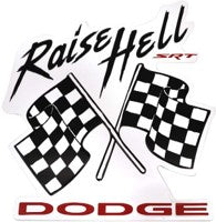 Raise Hell Shaped Embossed Metal Signs