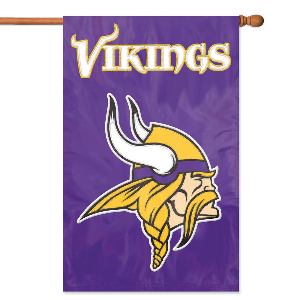 Minnesota Vikings Embroidered Banner House Flag