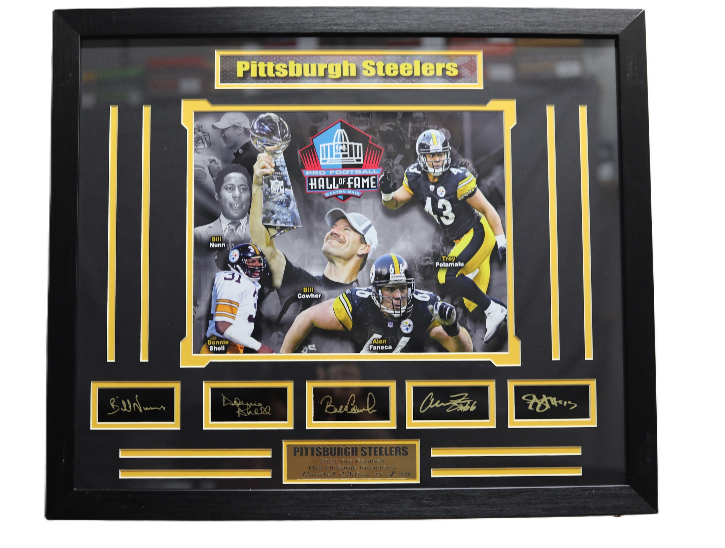 Pittsburgh Steelers 2021 Hall of Fame Large Frames