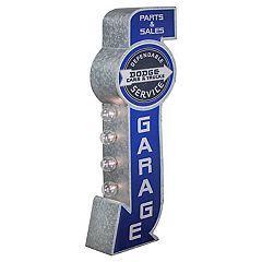 Dodge Garage Service Vintage Two Sided LED Sign