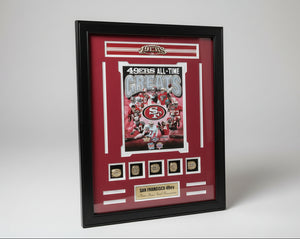 San Francisco 49ers All-Time Greats Ring Frames