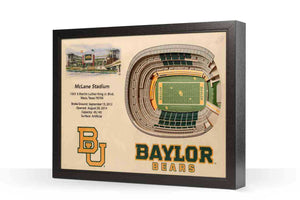 Baylor Bears 25 Layer Stadium Views 3D Wall Art