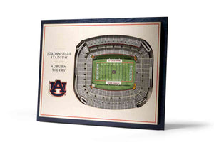 Auburn Tigers 5-Layer Stadiumviews 3D Wall Art