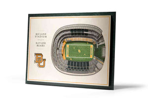 Baylor Bears 5-Layer Stadiumviews 3D Wall Art