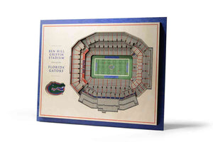 Florida Gators 5-Layer Stadiumviews 3D Wall Art