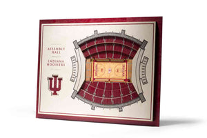 Indiana Hoosiers 5-Layer Stadiumviews 3D Wall Art