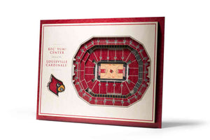 Louisville Cardinals 5-Layer Stadiumviews 3D Wall Art