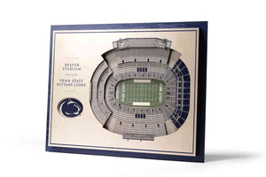 Penn State Nittany Lions 5-Layer Stadiumviews 3D Wall Art
