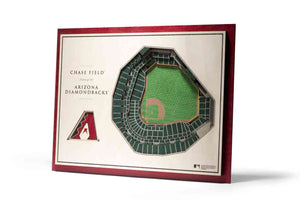 Arizona Diamondbacks 5-Layer Stadiumviews 3D Wall Art