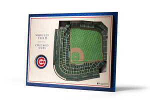 Chicago Cubs 5-Layer Stadiumviews 3D Wall Art