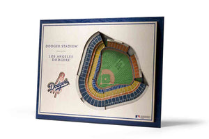 Los Angeles Dodgers 5-Layer Stadiumviews 3D Wall Art