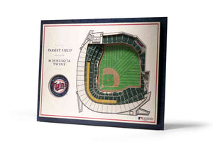 Minnesota Twins 5-Layer Stadiumviews 3D Wall Art