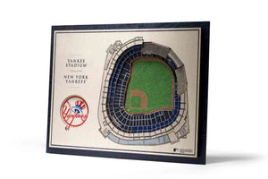 New York Yankees 5-Layer Stadiumviews 3D Wall Art