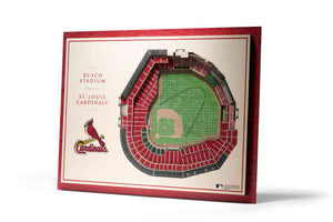 St. Louis Cardinals 5-Layer Stadiumviews 3D Wall Art