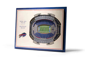 Buffalo Bills 5-Layer Stadiumviews 3D Wall Art
