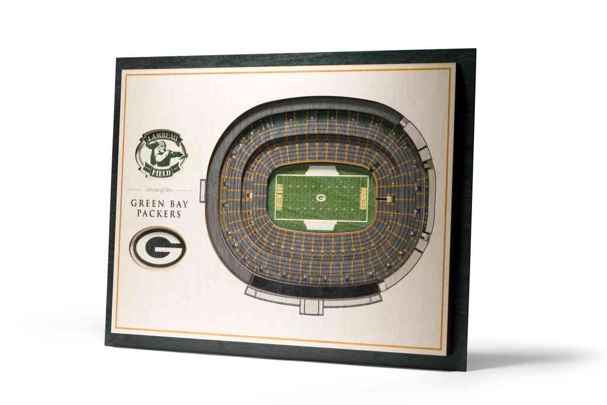 Green Bay Packers 5-Layer Stadiumviews 3D Wall Art