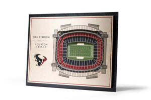 Houston Texans 5-Layer Stadiumviews 3D Wall Art