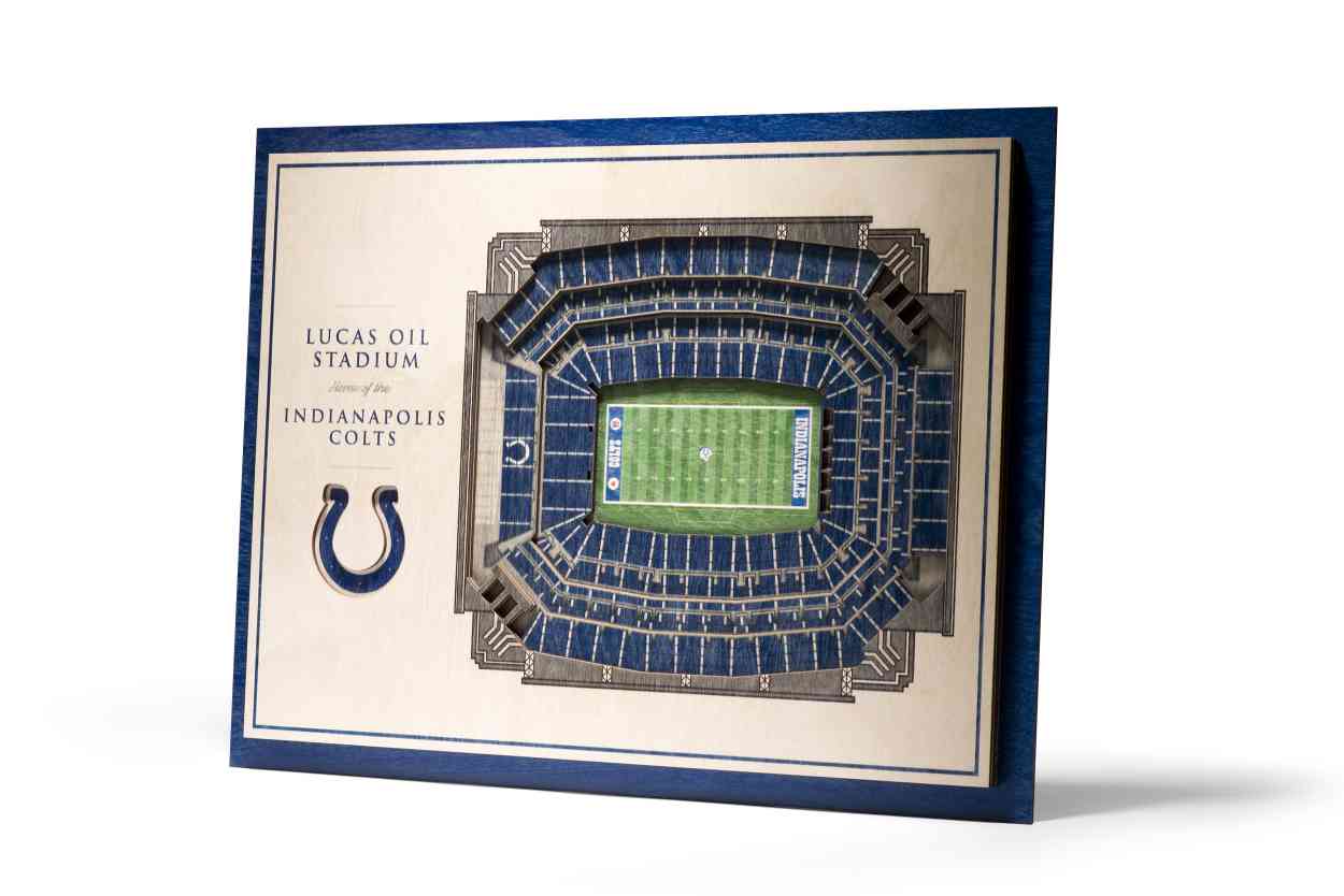 Indianapolis Colts 5-Layer Stadiumviews 3D Wall Art