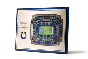 Indianapolis Colts 5-Layer Stadiumviews 3D Wall Art