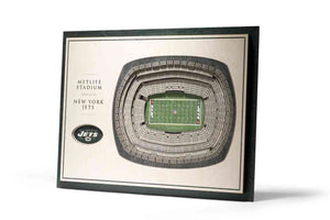 New York Jets 5-Layer Stadiumviews 3D Wall Art