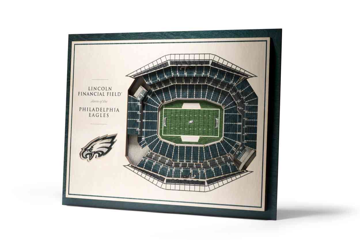 Philadelphia Eagles 5-Layer Stadiumviews 3D Wall Art