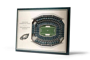 Philadelphia Eagles 5-Layer Stadiumviews 3D Wall Art
