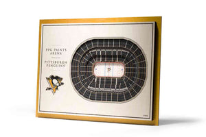Pittsburgh Penguins 5-Layer Stadiumviews 3D Wall Art