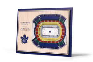 Toronto Maple Leafs 5-Layer Stadiumviews 3D Wall Art