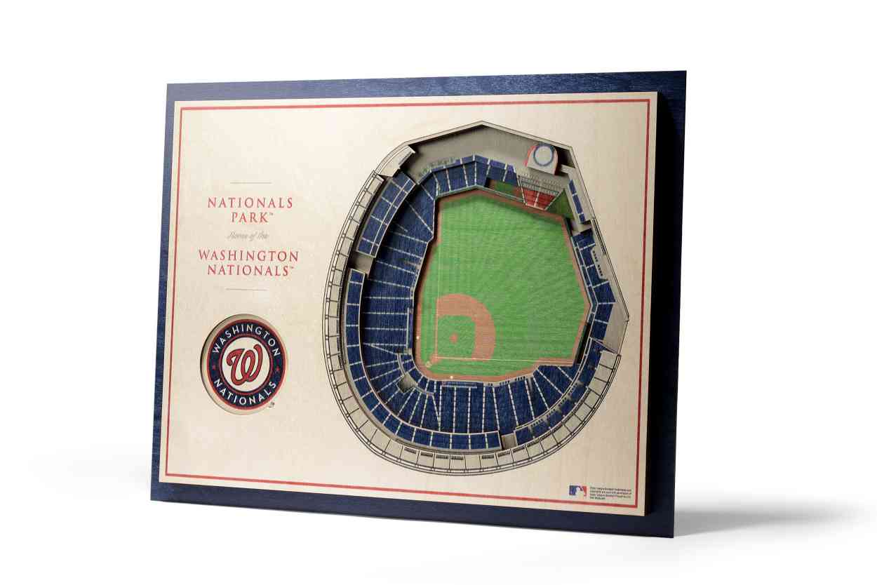 Washington Nationals 5-Layer Stadiumviews 3D Wall Art