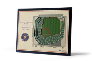 Houston Astros 5-Layer Stadiumviews 3D Wall Art