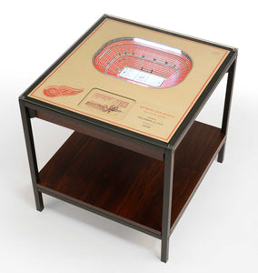 Detroit Red Wings 25-Layer Stadium Views Lighted End Table