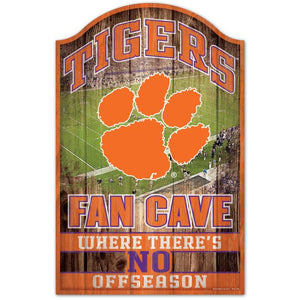 Clemson Tigers Fan Cave Wood Sign 11