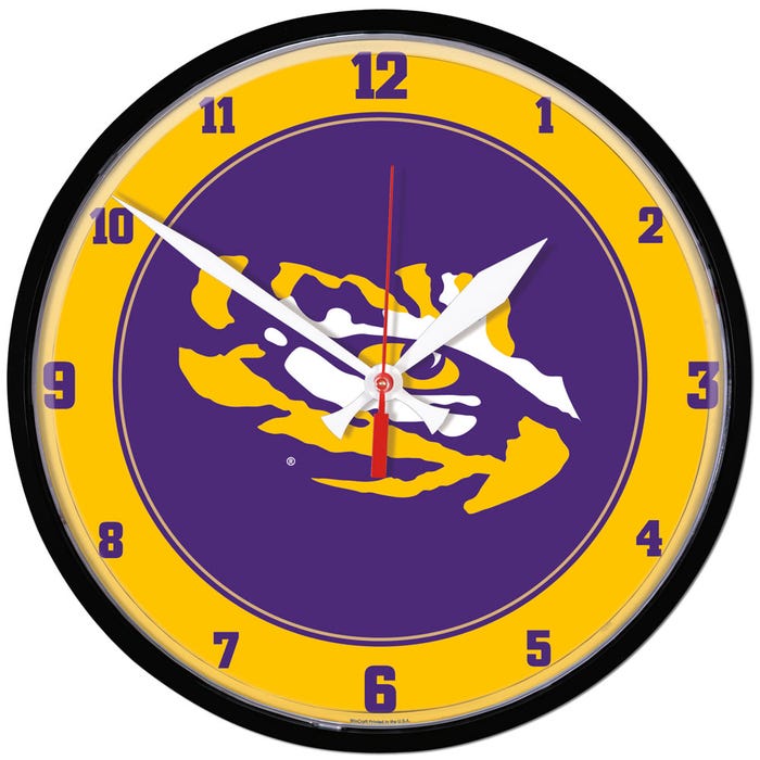 LSU Tigers Round Wall Clocks