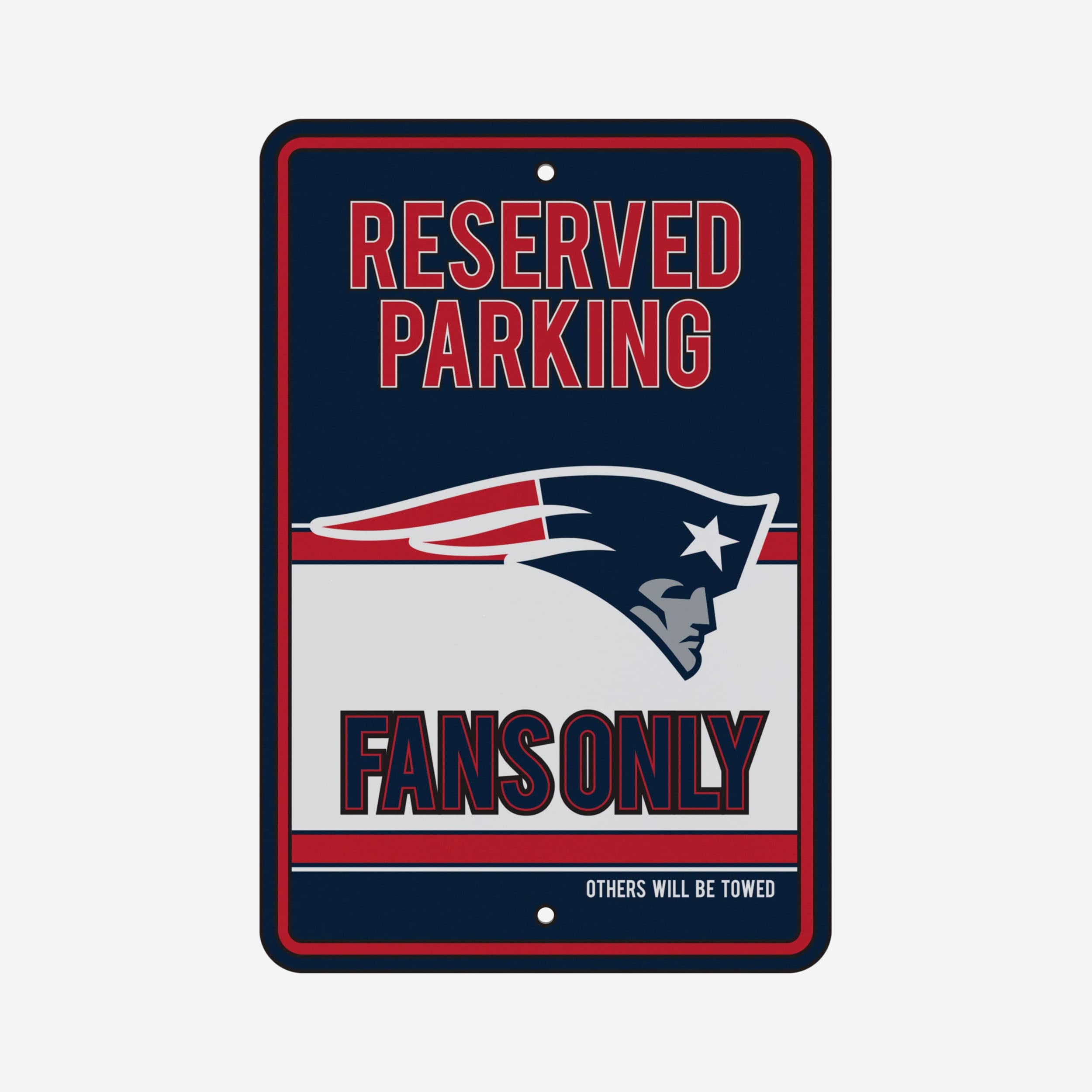 New England Patriots Road Sign - Reserve Parking Fans Only