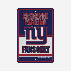 New York Giants Road Sign - Reserve Parking Fans Only