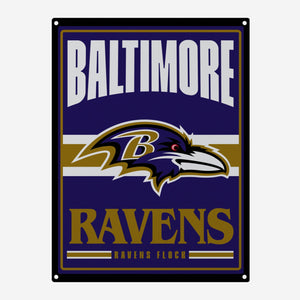 Baltimore Ravens Metal Tacker Wall Sign