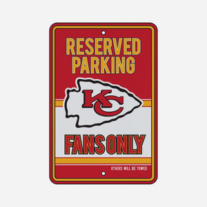 Kansas City Chiefs Road Sign - Reserve Parking Fans Only
