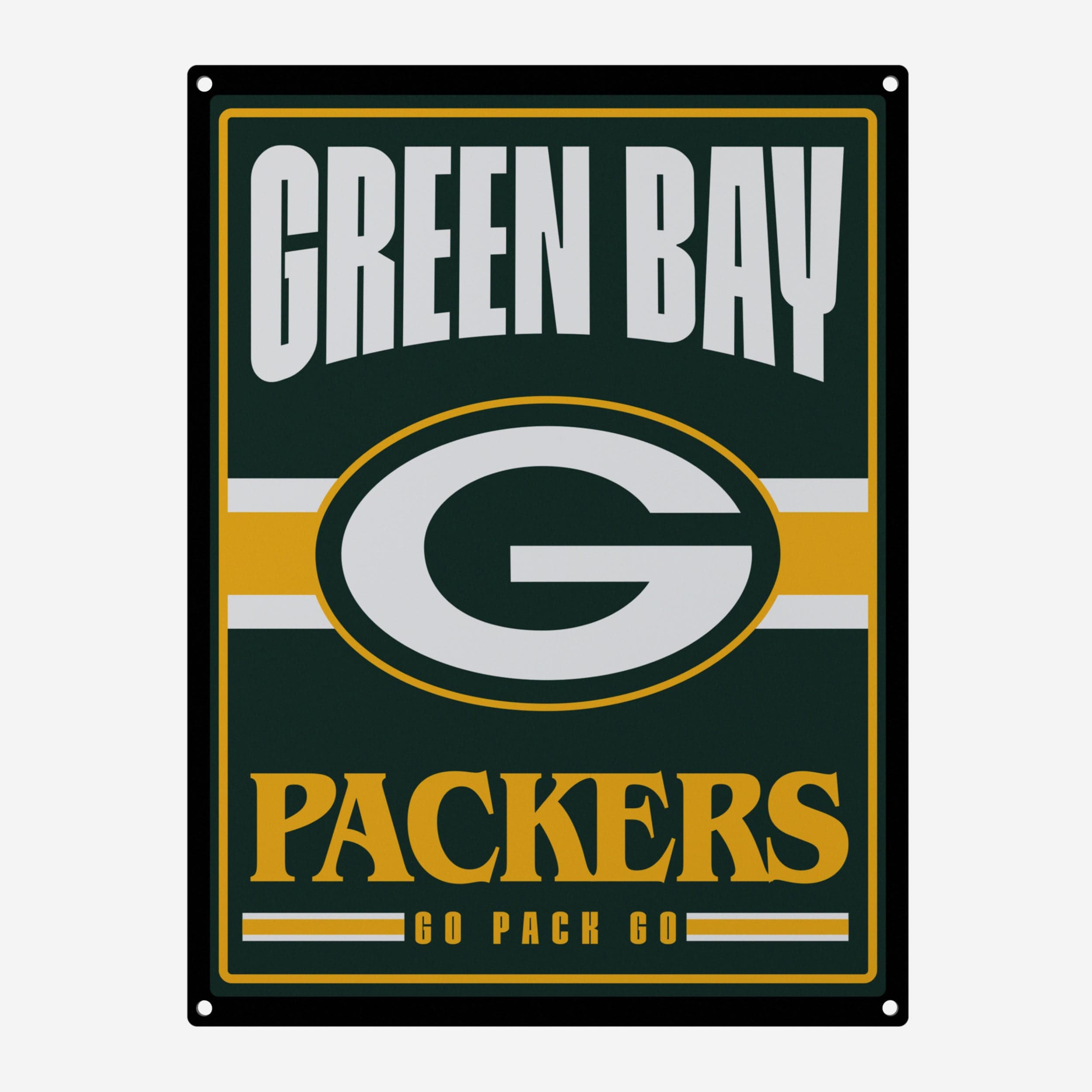 Green Bay Packers Metal Tacker Wall Sign