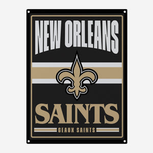 New Orleans Saints Metal Tacker Wall Sign
